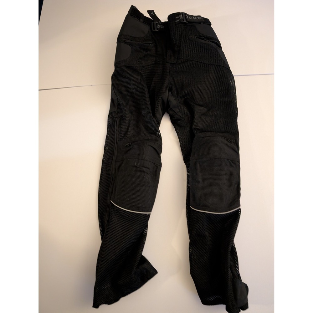 Joe Rocket Men's Medium Racing Leather Motorcycle Pants Black W Pucks